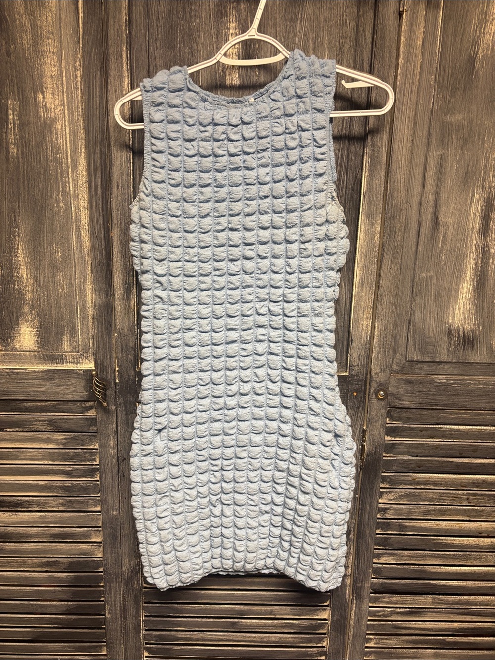 Princess Polly Pale Blue Textured Sleeveless Bodycon Dress